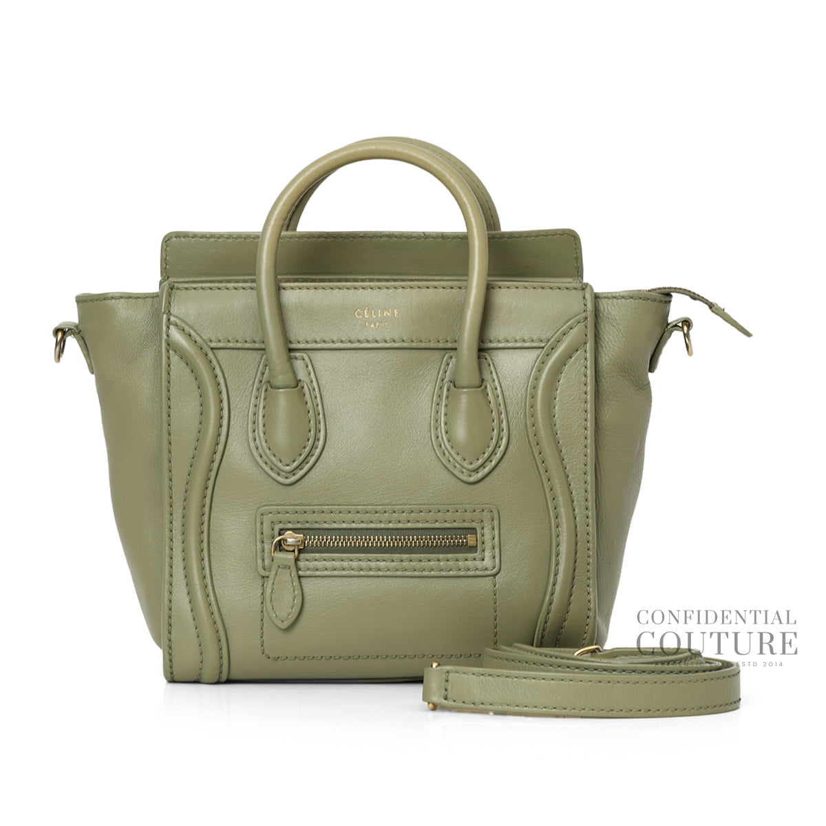 Sage Green Nano Luggage Tote