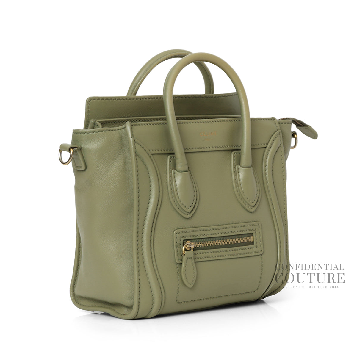 Sage Green Nano Luggage Tote