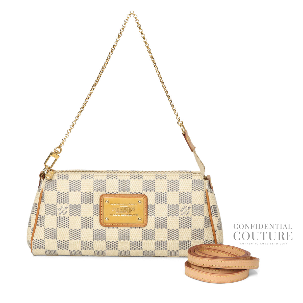 Damier Azur Eva Clutch Bag