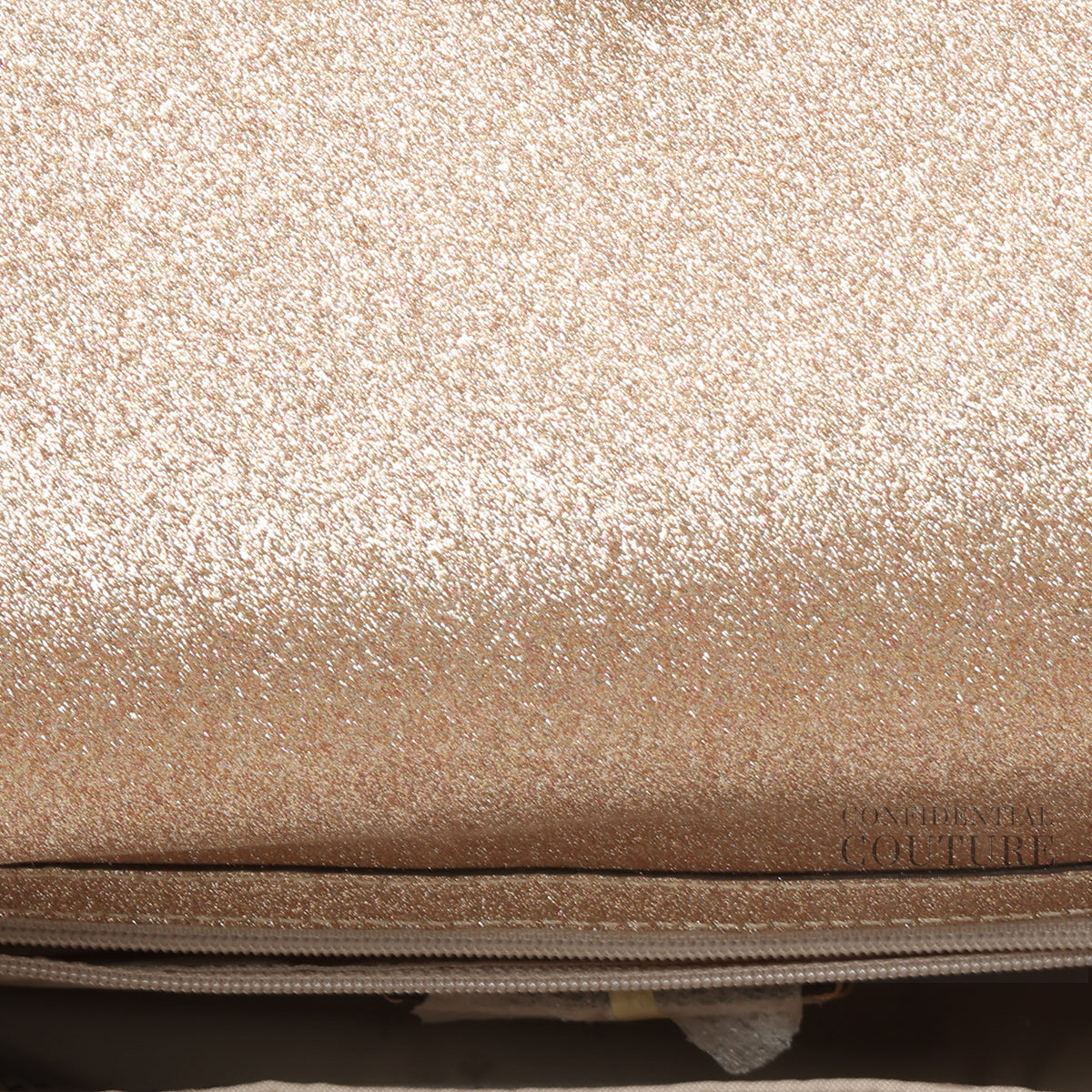 Spade Fine Glitter Rose Gold Flap Shoulder Bag