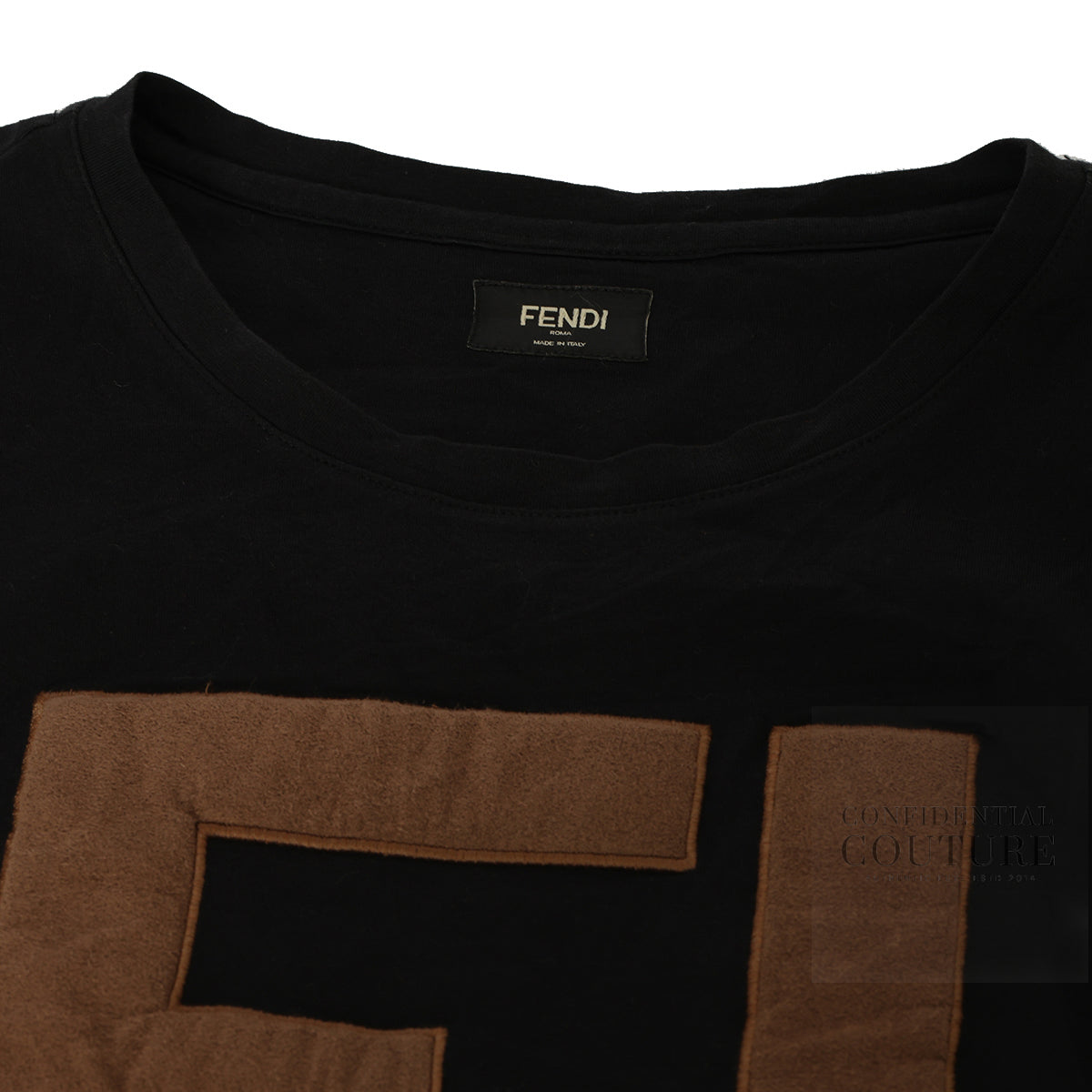 Black FF Crewneck T-Shirt- XXL