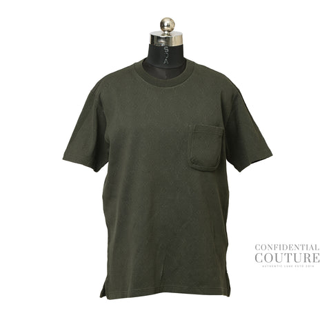 Olive Signature 3D Pocket Monogram T-Shirt- L