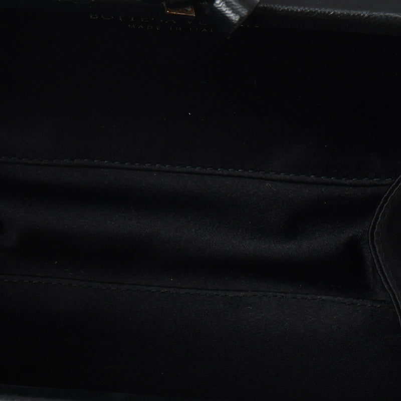 Black Satin Knot Clutch
