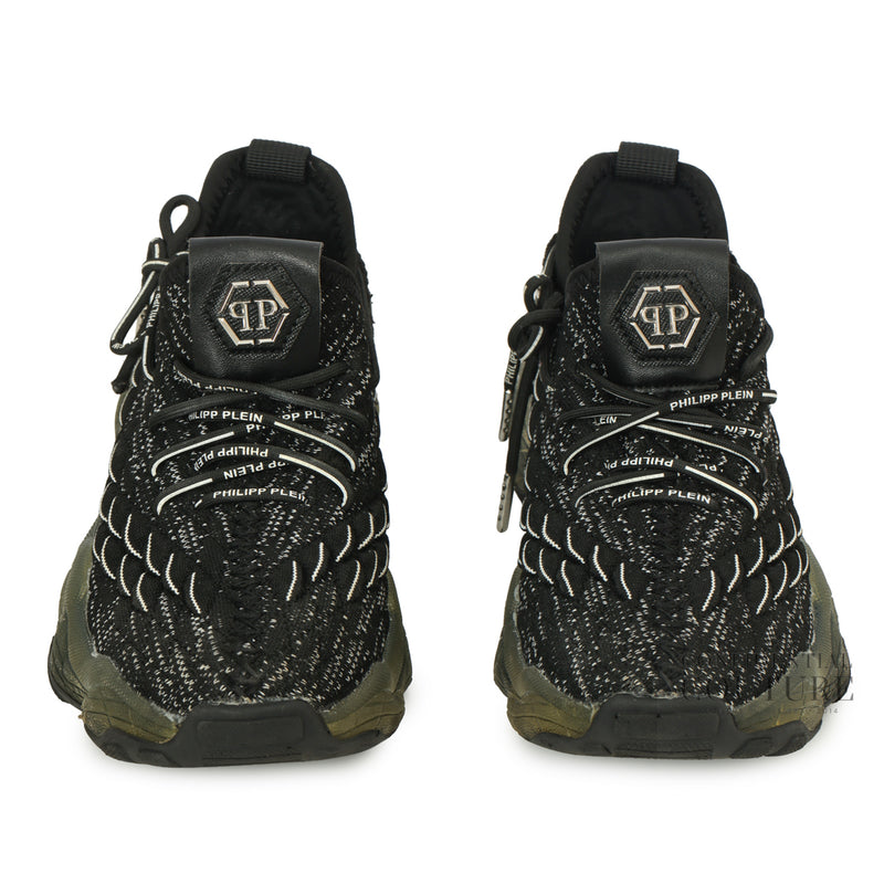 Pre-loved Philipp Plein Black Runner Hyper $hock Sneakers UK 5 | US 6 | EU 38