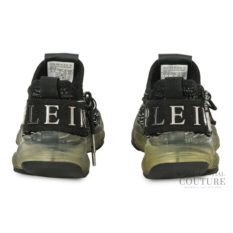 second hand Philipp Plein Black Runner Hyper $hock Sneakers UK 5 | US 6 | EU 38