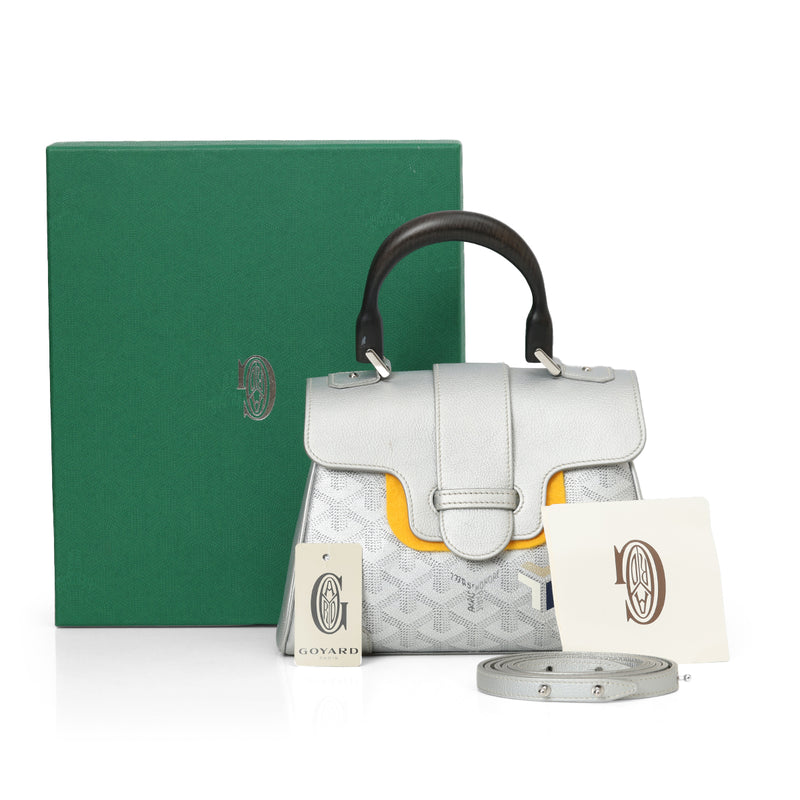 Goyardine Limited Edition Mini Saigon Silver Calfskin