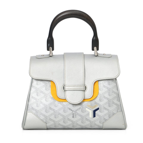 Goyardine Limited Edition Mini Saigon Silver Calfskin