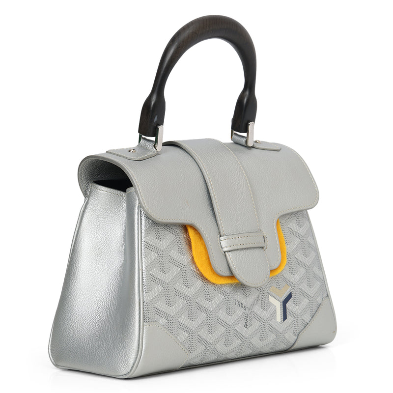 Goyardine Limited Edition Mini Saigon Silver Calfskin