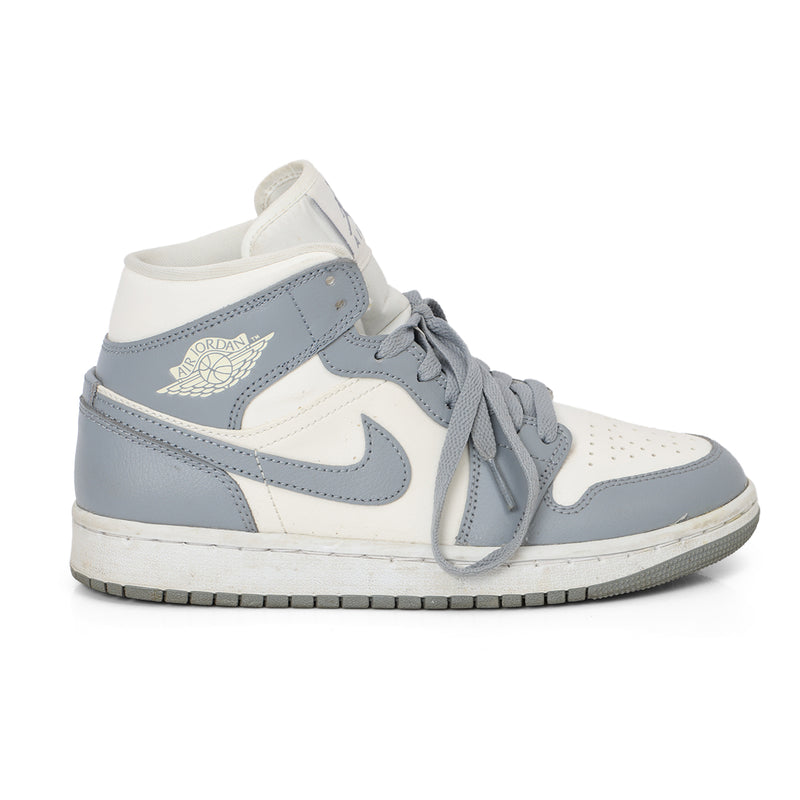 Nike Air Jordan 1 Mid SE White Medium Grey Cool Grey US 7.5