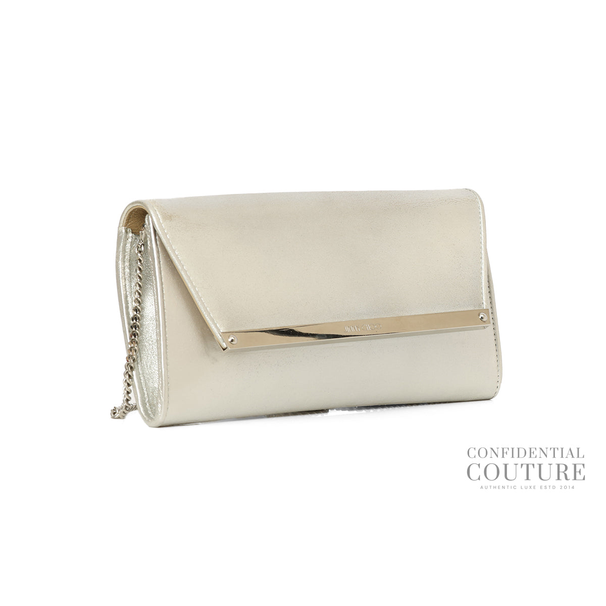 Silver Emmie Clutch Bag