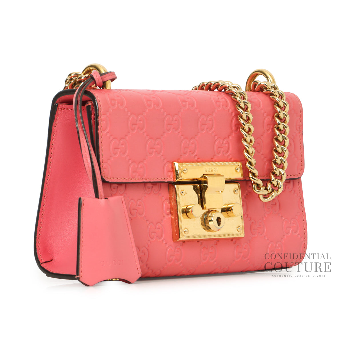 Guccissima Padlock Pink Small Crossbody Bag