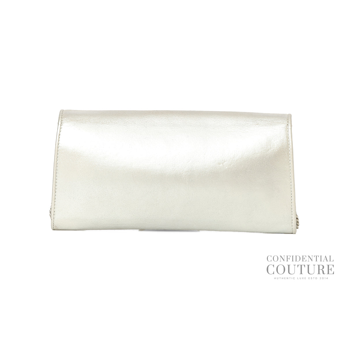 Silver Emmie Clutch Bag