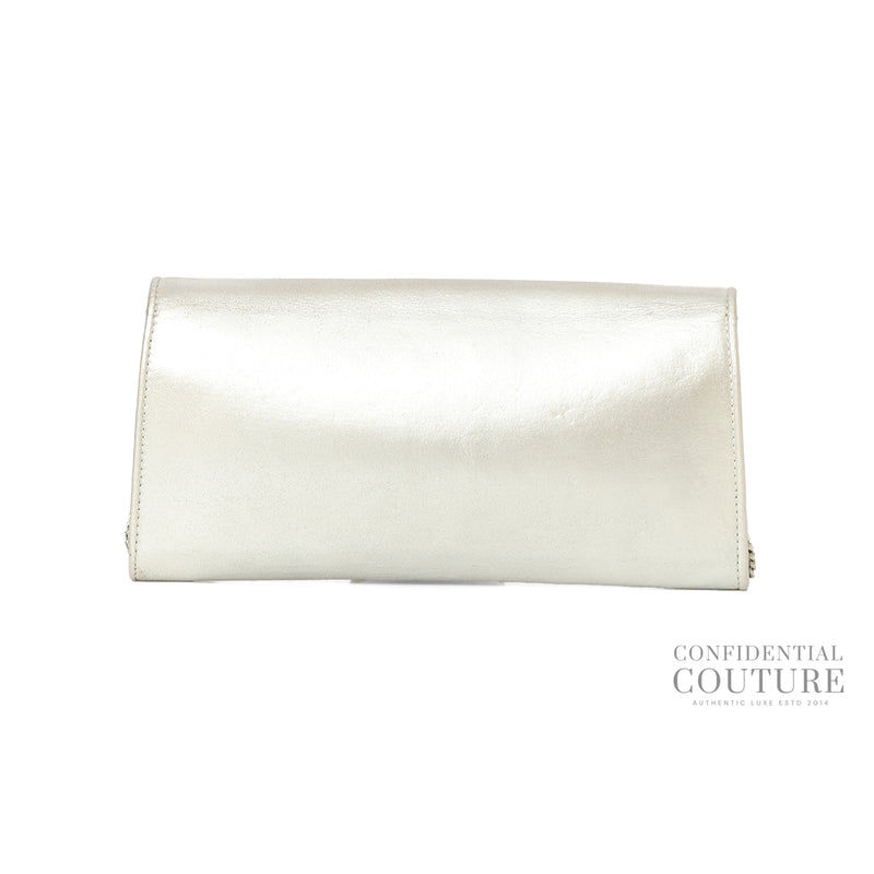 Women Jimmy Choo Silver Emmie Clutch Bag