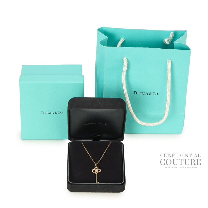 KeysCrown Key in 18K Yellow Gold with Diamonds | 1.5"