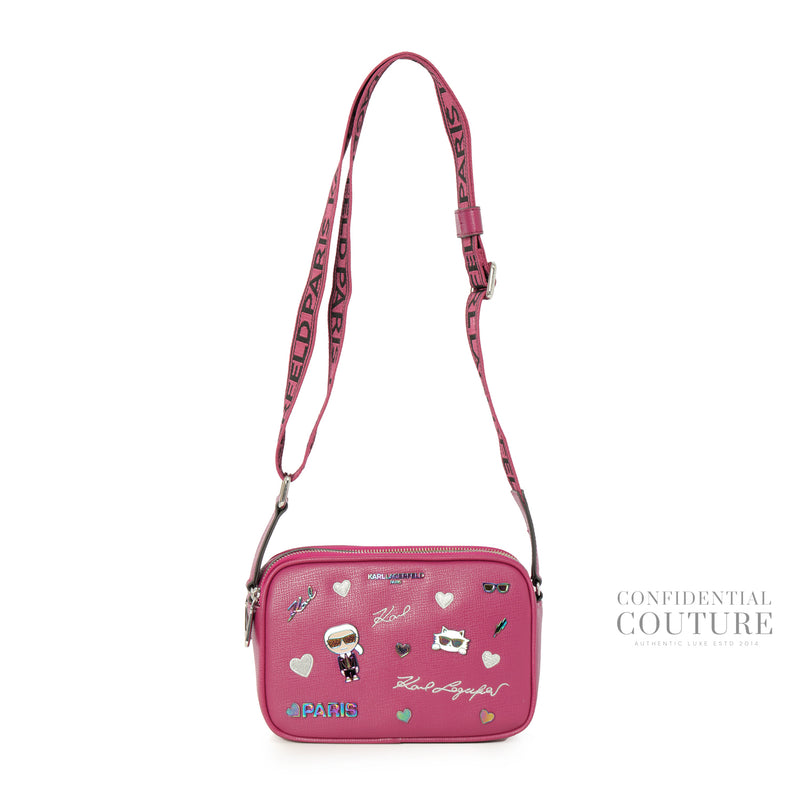 Paris Cactus Flower Maybelle Cate Pins Crossbody Camera Bag