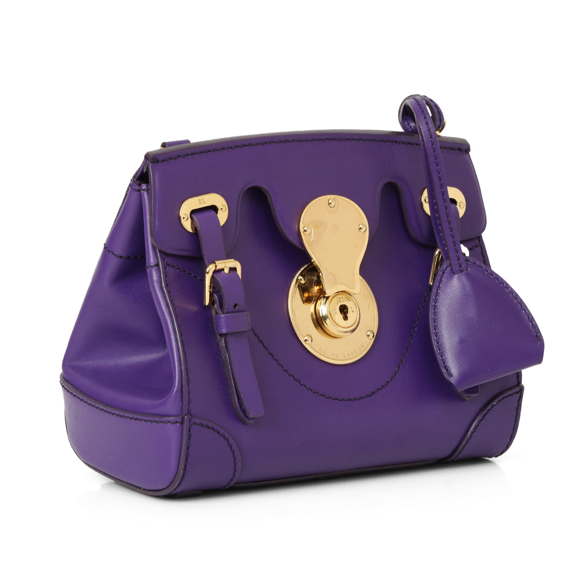 Purple Rickey Leather Crossbody