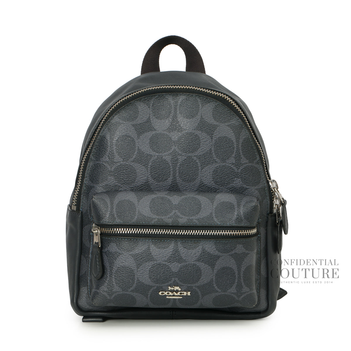 Shop Pre-Owned Coach Charcoal Mini Backpack – Confidential Couture
