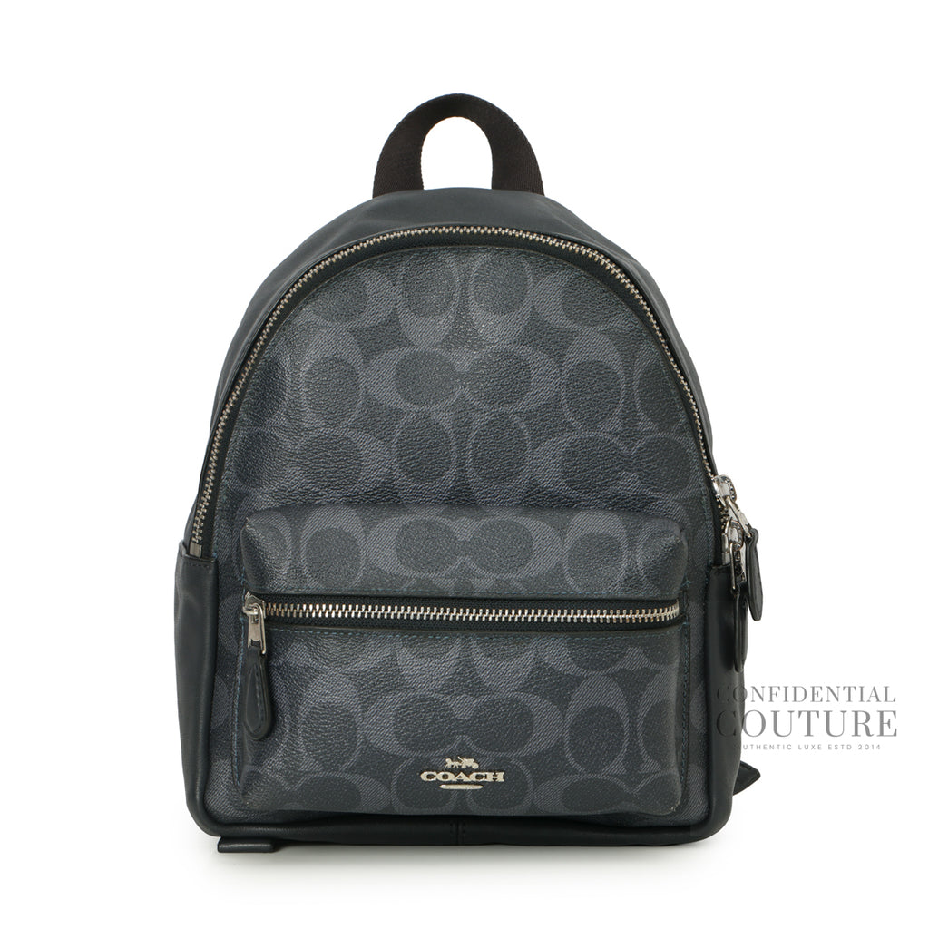 Shop Pre-Owned Coach Charcoal Mini Backpack – Confidential Couture