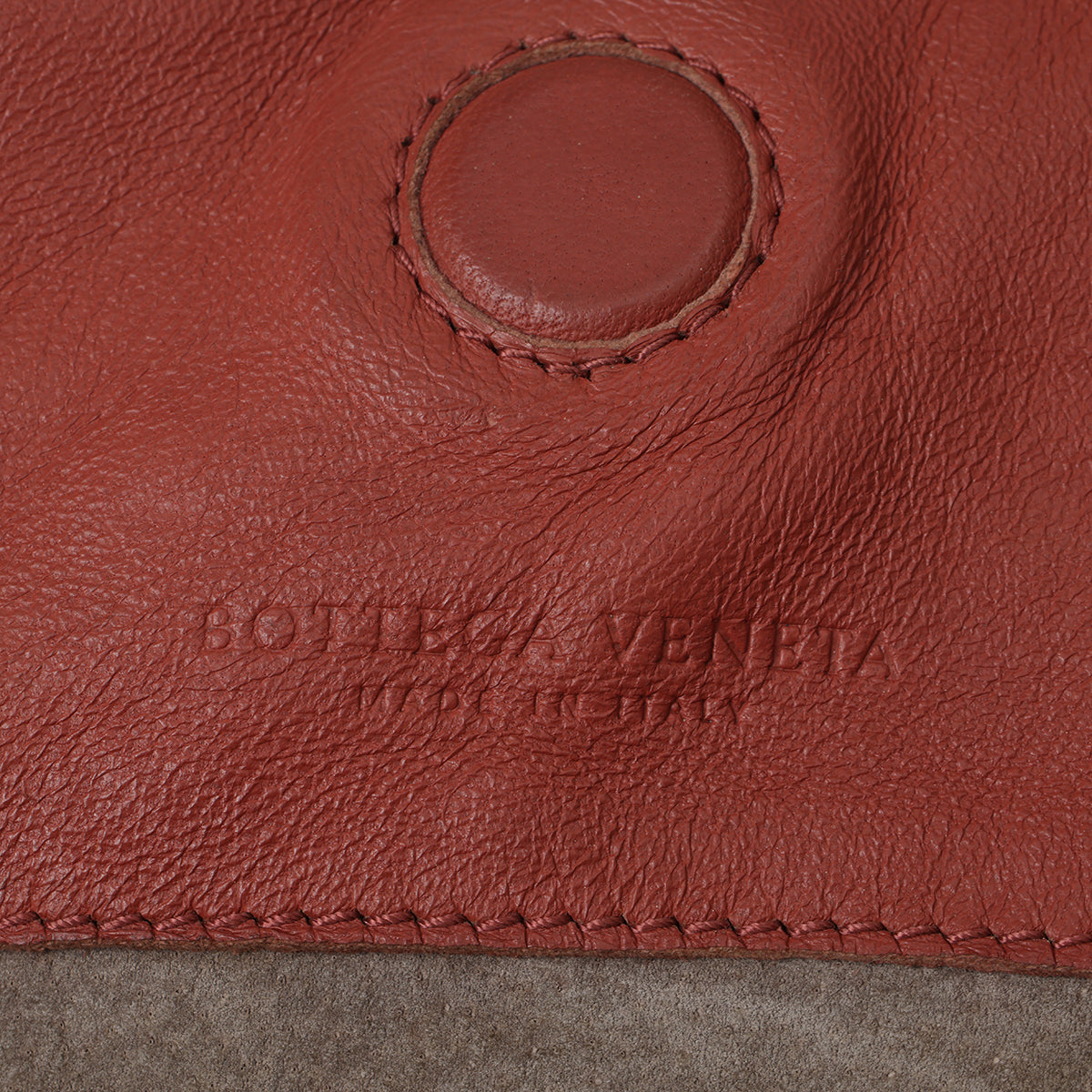 Brick Intrecciato Woven Nappa Leather Medium Campana Bag