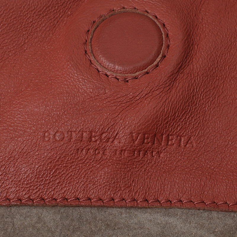 Pre-loved Bottega Veneta Brick Intrecciato Woven Nappa Leather Medium Campana Bag