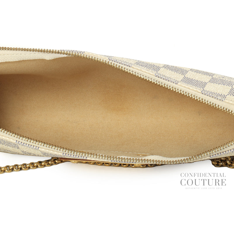 Damier Azur Eva Clutch Bag