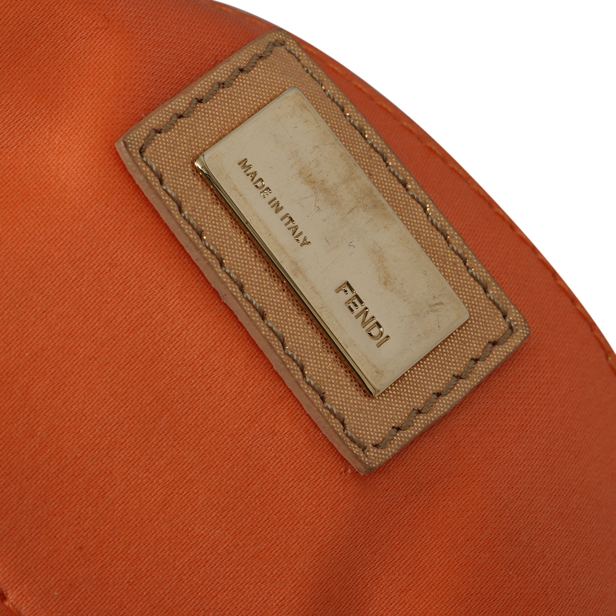 Gold/Pink Zucca Lurex Fabric Mia Pochette Bag