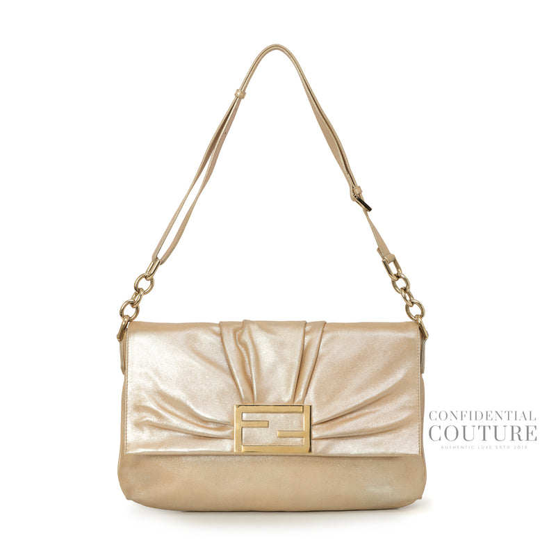 Gold Large Mia Flap Bag
