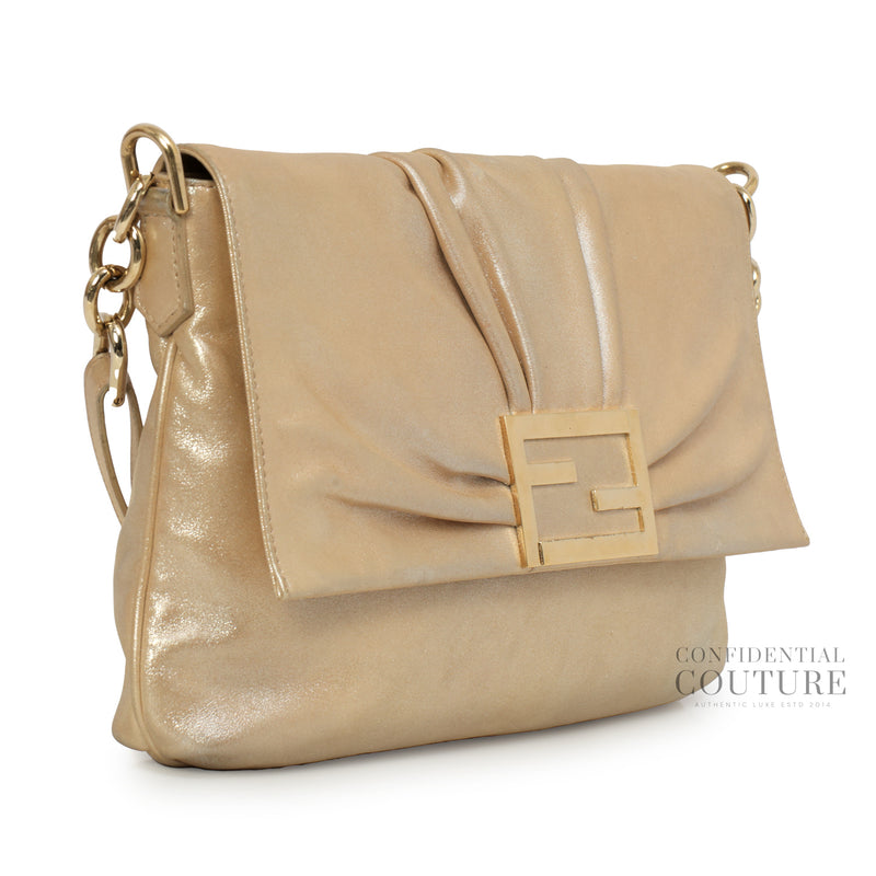 Gold Large Mia Flap Bag