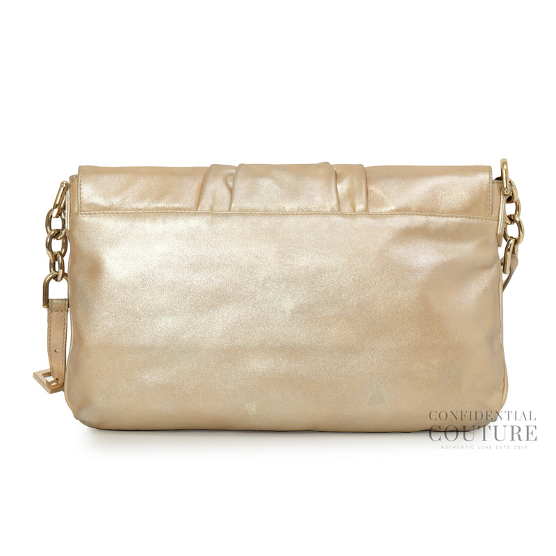 Gold Large Mia Flap Bag