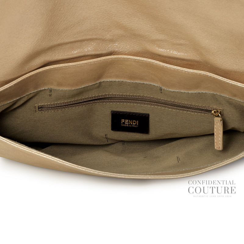 Gold Large Mia Flap Bag