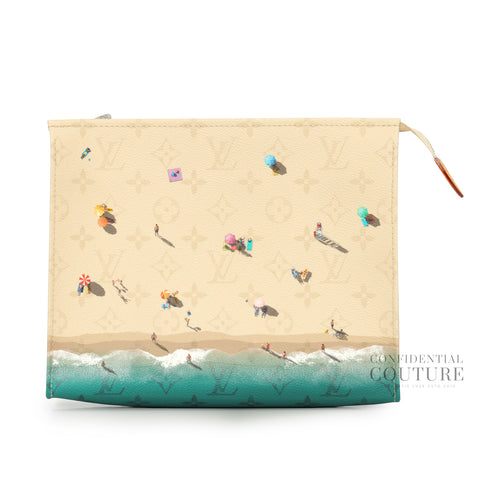 Beach Sand Monogram Poche Toilette GM