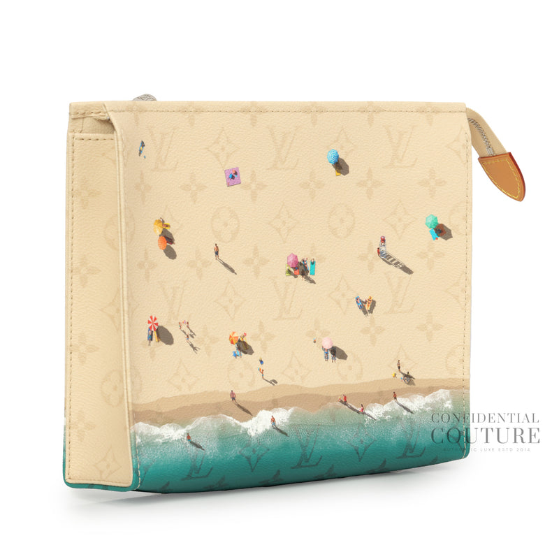 Beach Sand Monogram Poche Toilette GM