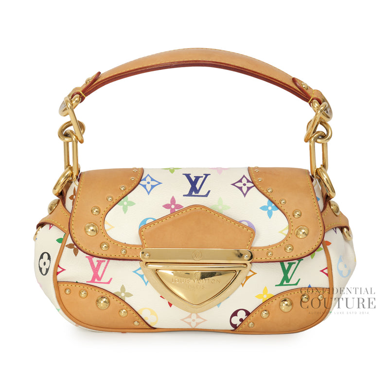 White Monogram Multicolore Marilyn Bag