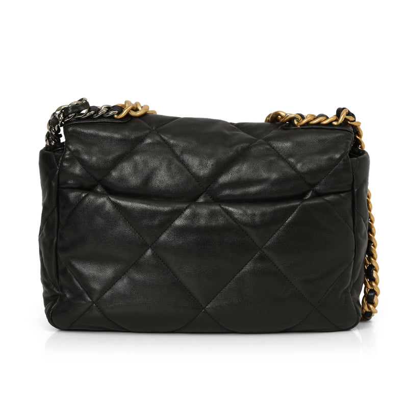 19 Black Large Shoulder Bag