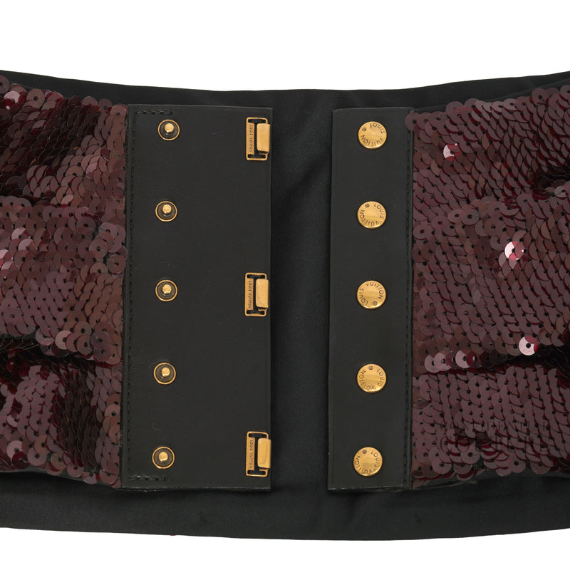 Maroon Sequins Waist Belt | 70/28