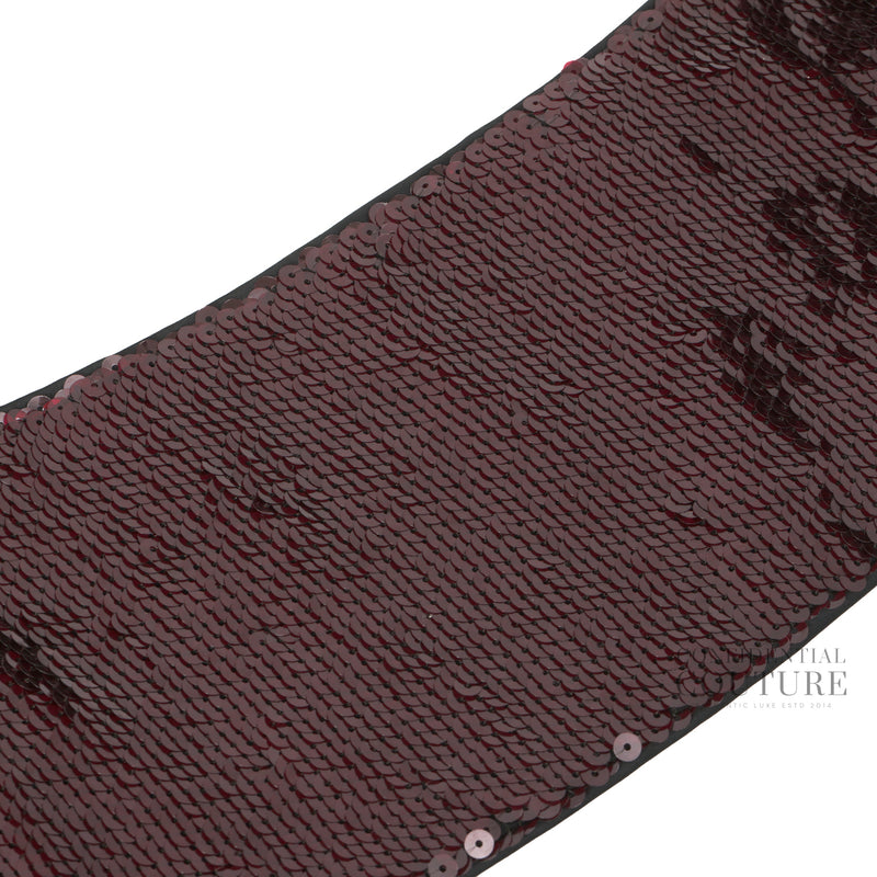 Maroon Sequins Waist Belt | 70/28