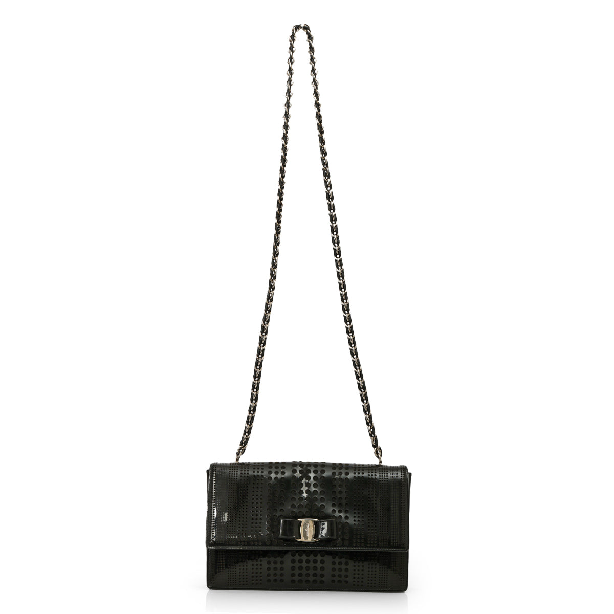 Vara Bow Perforated Crossbody Bag
