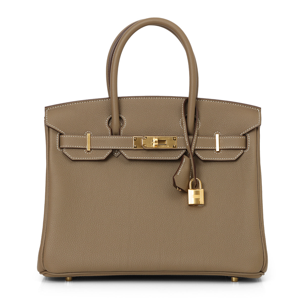 Hermes Birkin 30 Etoupe With Gold Hardware