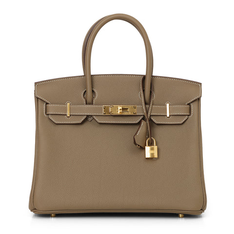 Birkin 30 Etoupe With Gold Hardware
