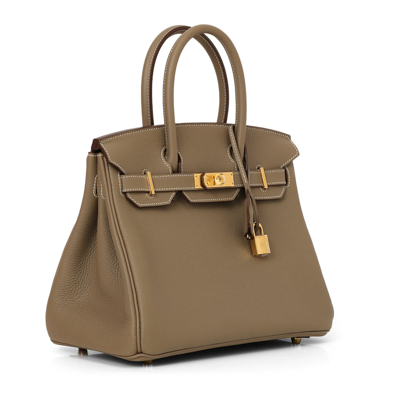 Birkin 30 Etoupe With Gold Hardware