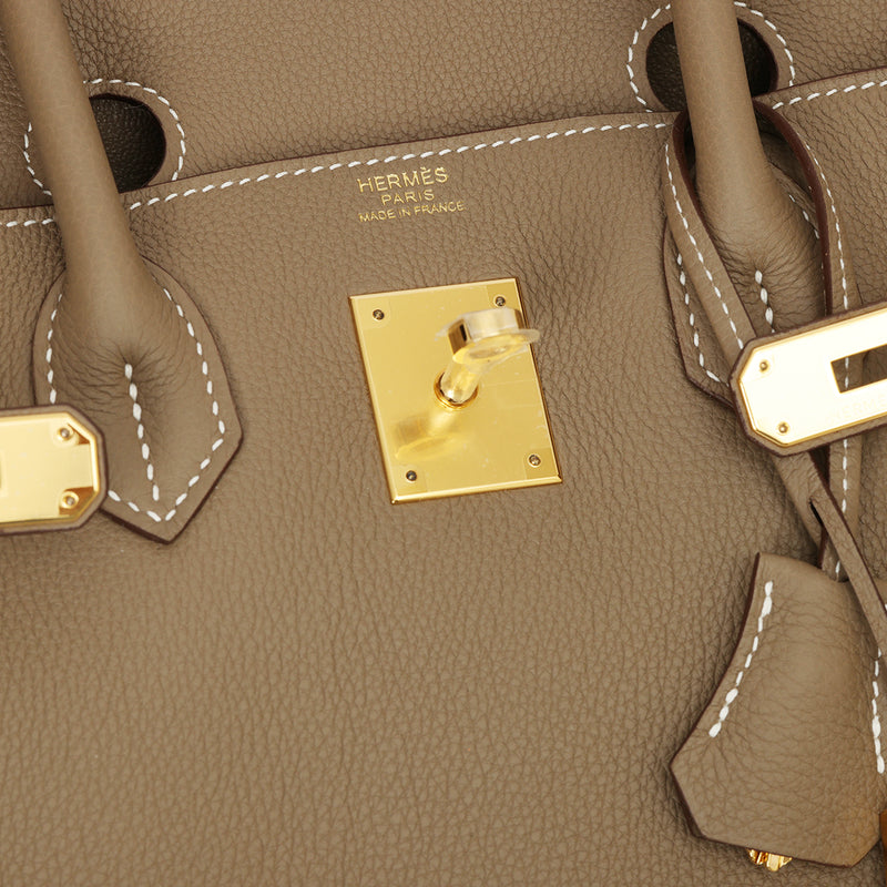 Birkin 30 Etoupe With Gold Hardware