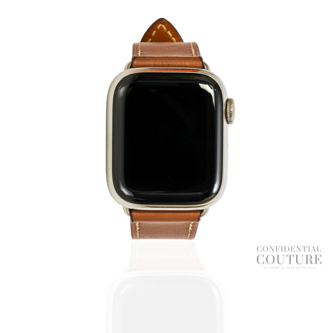 x Apple Watch Series 8 Silver Stainless Steel Case Gold Strap Single Tour | 41MM