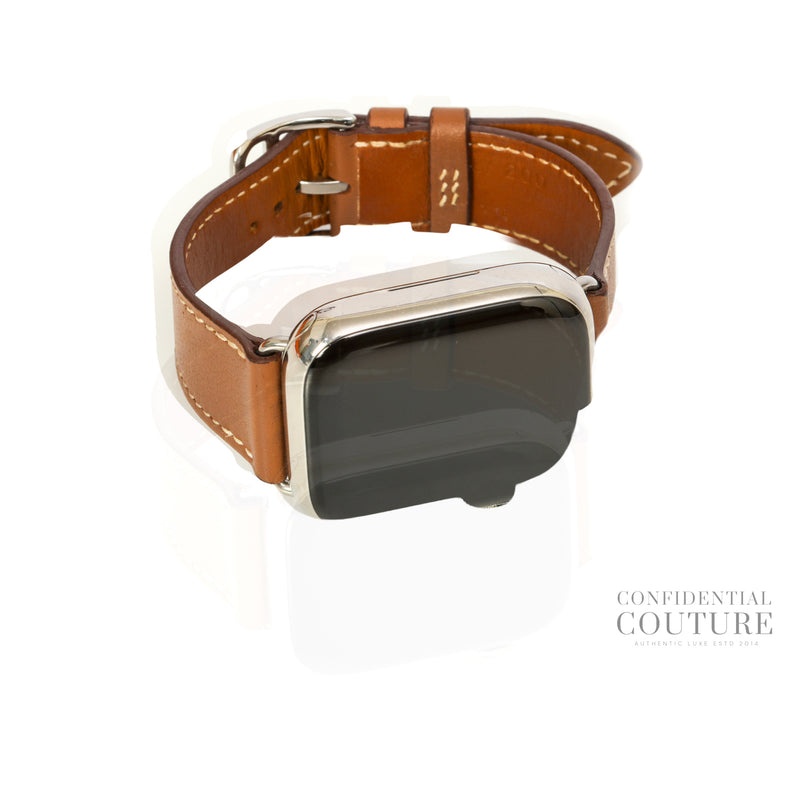 x Apple Watch Series 8 Silver Stainless Steel Case Gold Strap Single Tour | 41MM