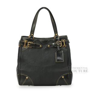 Suhali 2008 Le Majestueux Black Leather Bag