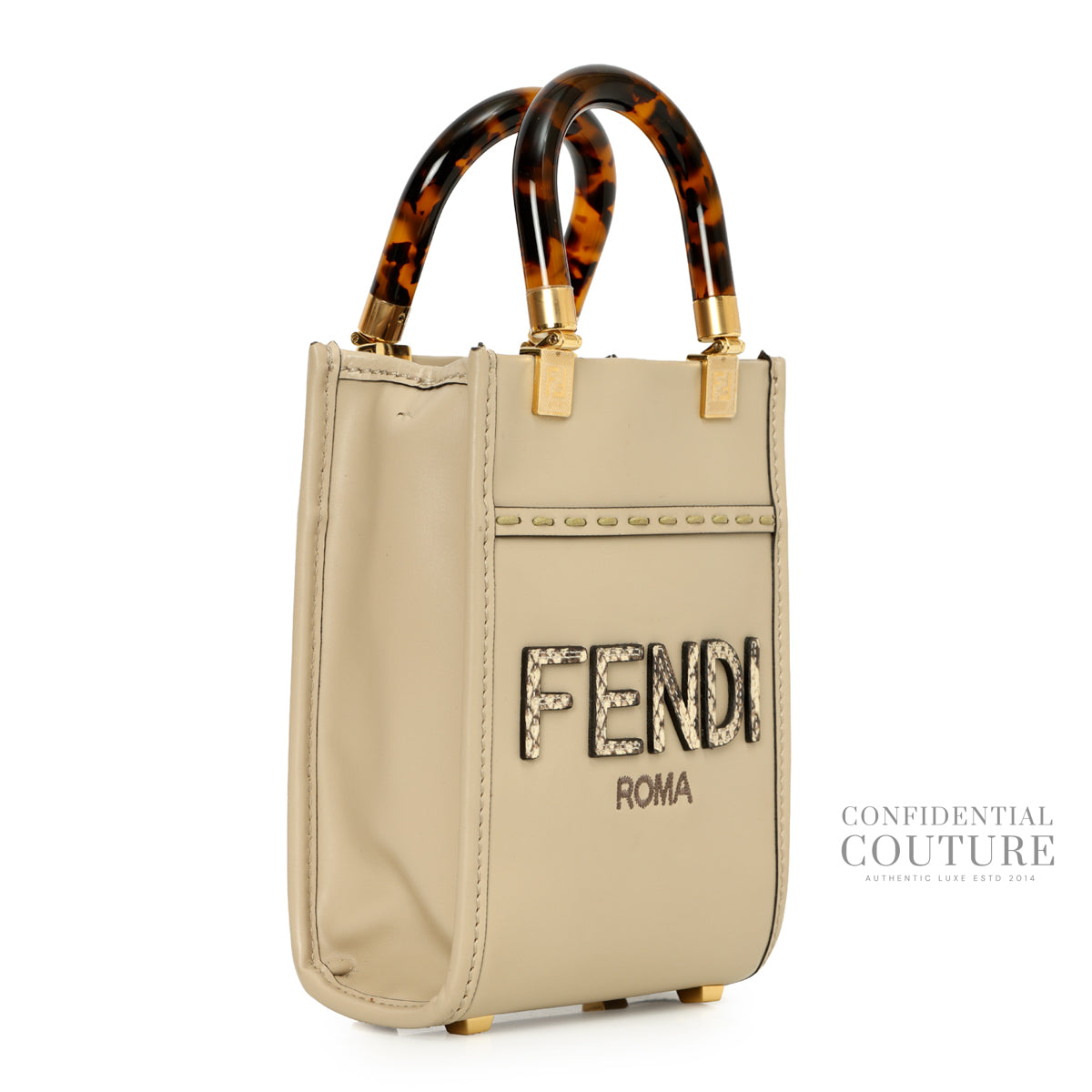 Beige Tortora Mini Sunshine Shopper Tote