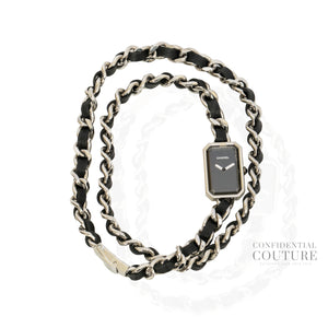Black Première Triple Bracelet Iconic Chain Watch