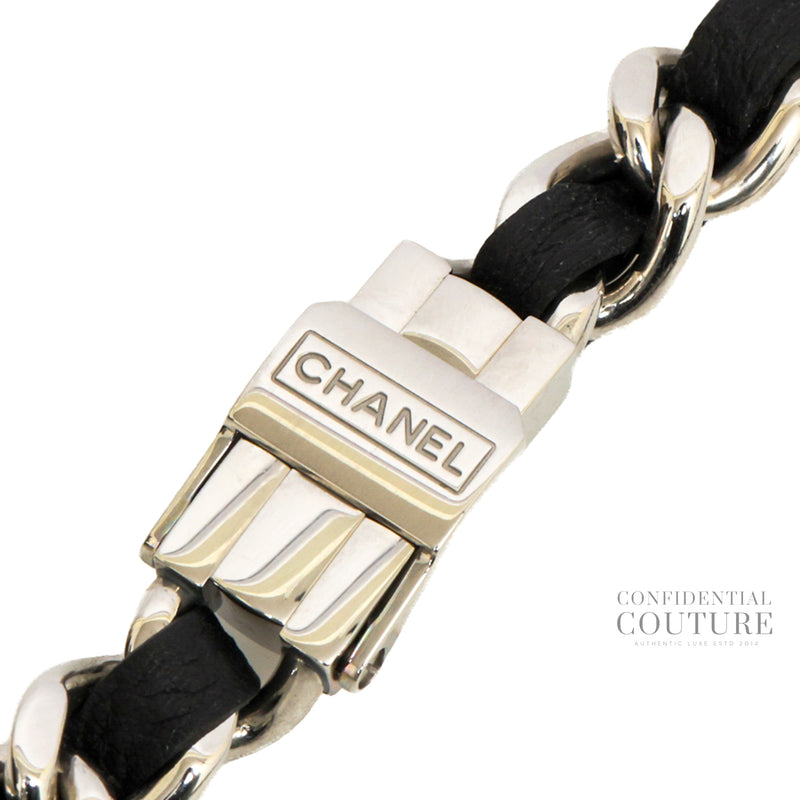 Black Première Triple Bracelet Iconic Chain Watch