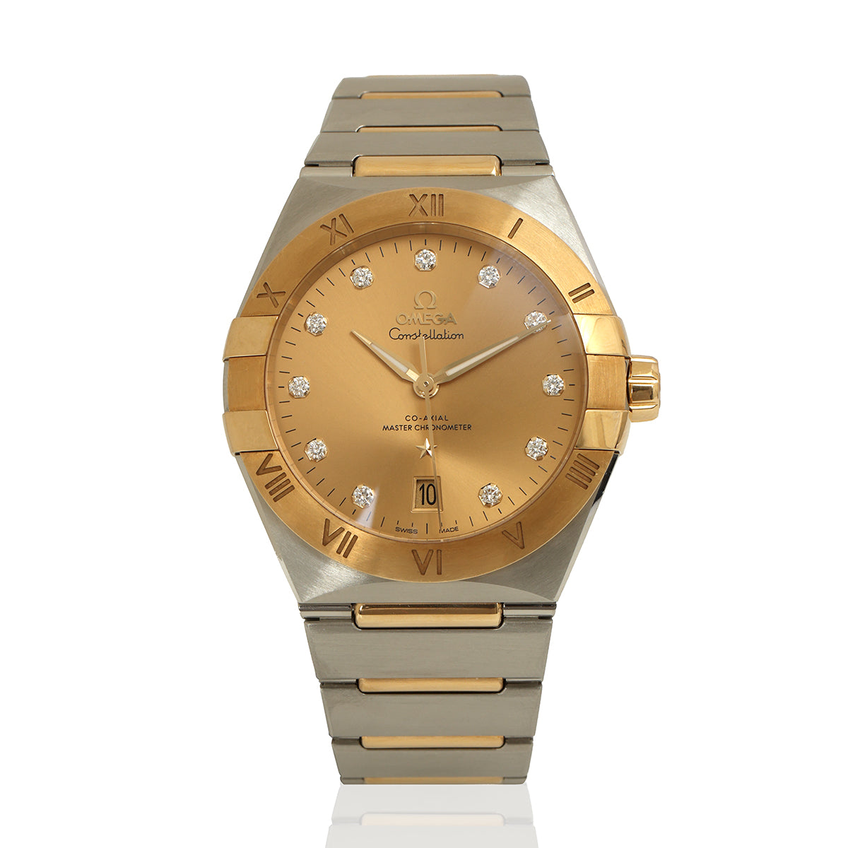 Constellation Diamond Co-Axial | 39MM Steel, Yellow Gold