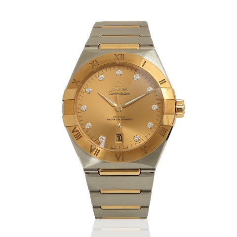 Constellation Diamond Co-Axial | 39MM Steel, Yellow Gold