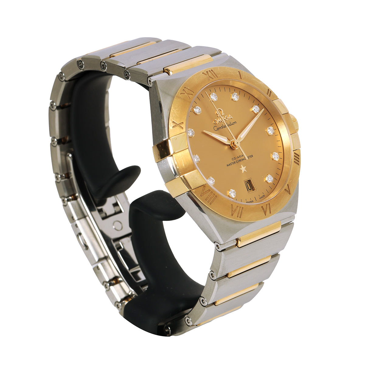 Constellation Diamond Co-Axial | 39MM Steel, Yellow Gold